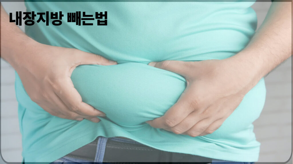 내장지방 빼는 방법을 설명하는 이미지