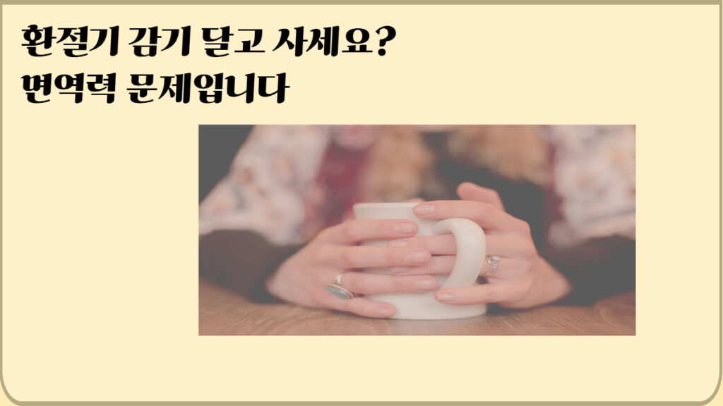 환절기 면역력 높이는 방법 7가지 감기 예방 생활습관 정보 이미지